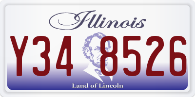 IL license plate Y348526