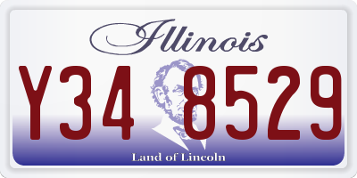 IL license plate Y348529