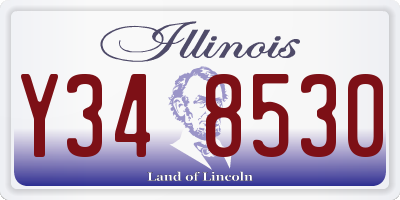 IL license plate Y348530
