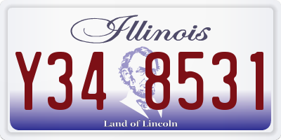 IL license plate Y348531