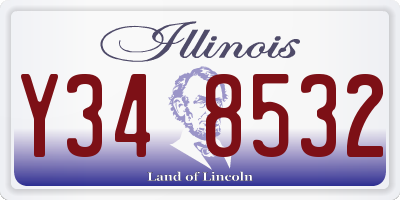 IL license plate Y348532