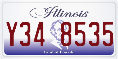IL license plate Y348535