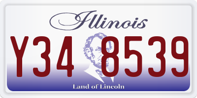 IL license plate Y348539