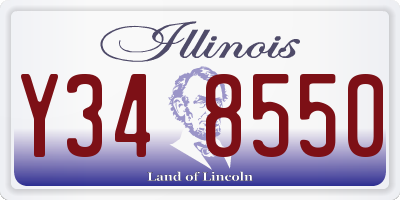 IL license plate Y348550