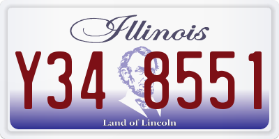 IL license plate Y348551
