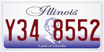 IL license plate Y348552