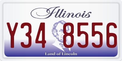 IL license plate Y348556