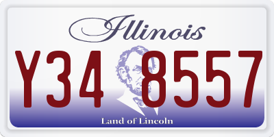 IL license plate Y348557