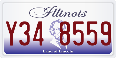 IL license plate Y348559