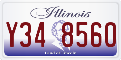 IL license plate Y348560