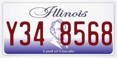 IL license plate Y348568