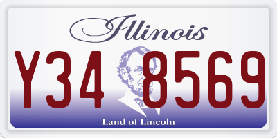 IL license plate Y348569