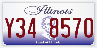 IL license plate Y348570