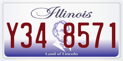 IL license plate Y348571