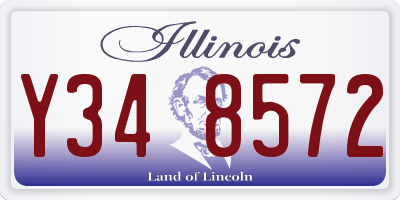 IL license plate Y348572