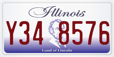 IL license plate Y348576