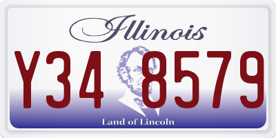 IL license plate Y348579