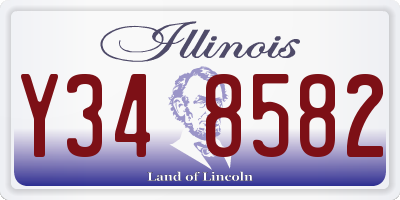 IL license plate Y348582