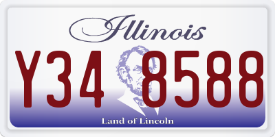 IL license plate Y348588