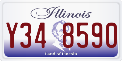 IL license plate Y348590