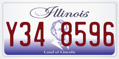 IL license plate Y348596