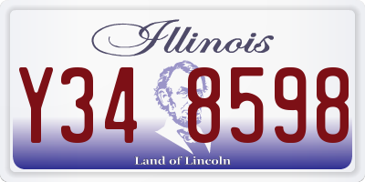 IL license plate Y348598