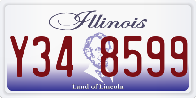 IL license plate Y348599
