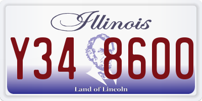 IL license plate Y348600