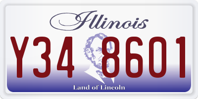 IL license plate Y348601