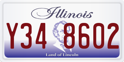 IL license plate Y348602