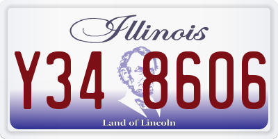 IL license plate Y348606