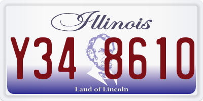 IL license plate Y348610