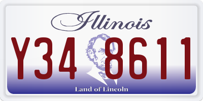 IL license plate Y348611