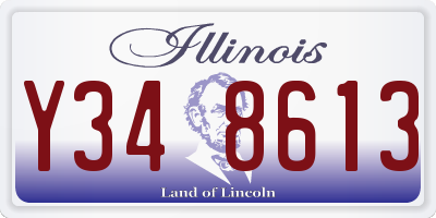 IL license plate Y348613