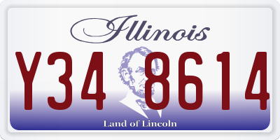IL license plate Y348614