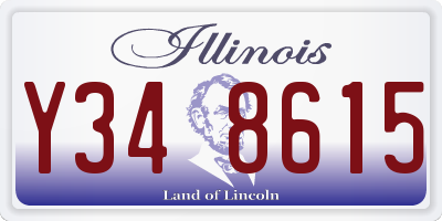 IL license plate Y348615