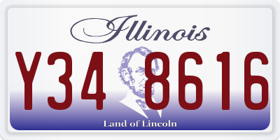 IL license plate Y348616