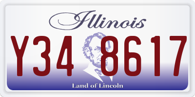 IL license plate Y348617