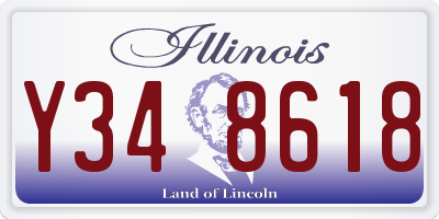 IL license plate Y348618
