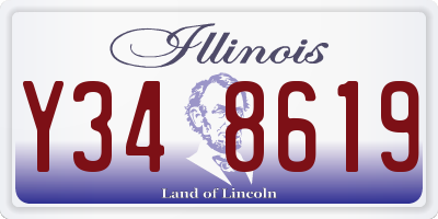 IL license plate Y348619