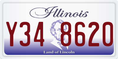 IL license plate Y348620