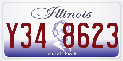 IL license plate Y348623