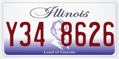 IL license plate Y348626