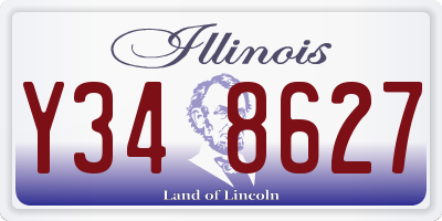 IL license plate Y348627