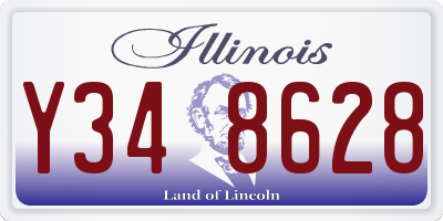 IL license plate Y348628