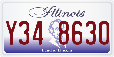 IL license plate Y348630