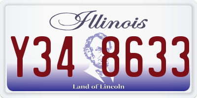 IL license plate Y348633