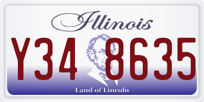 IL license plate Y348635