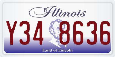 IL license plate Y348636