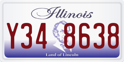 IL license plate Y348638
